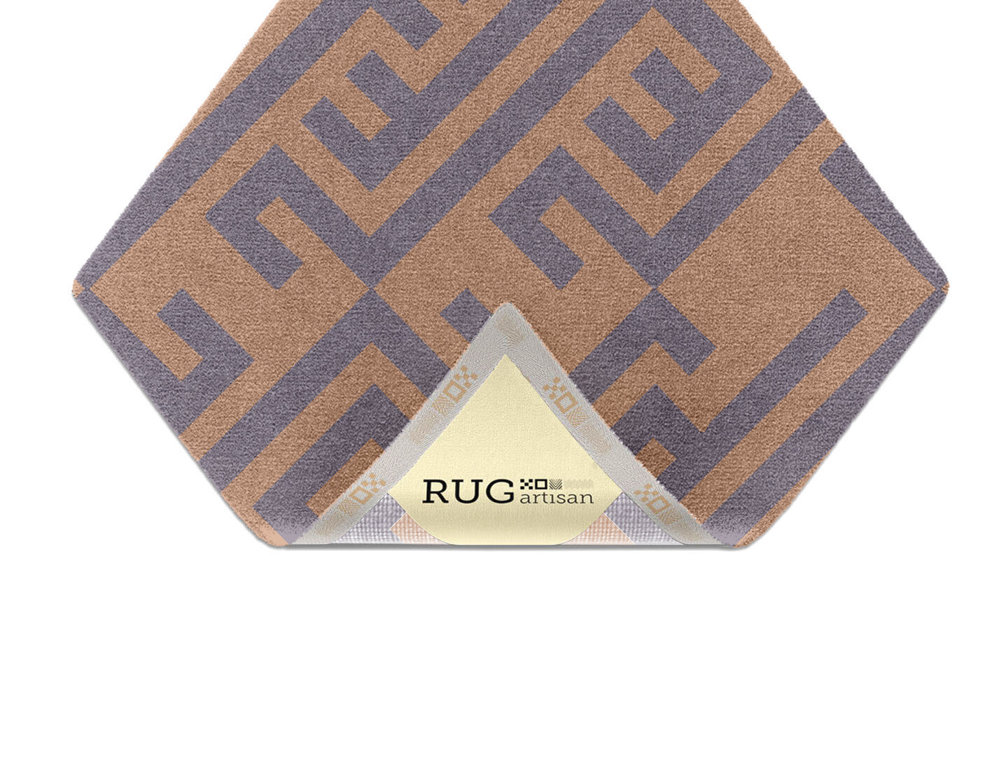Oscar Geometric Diamond Hand Knotted Tibetan Wool Custom Rug by Rug Artisan