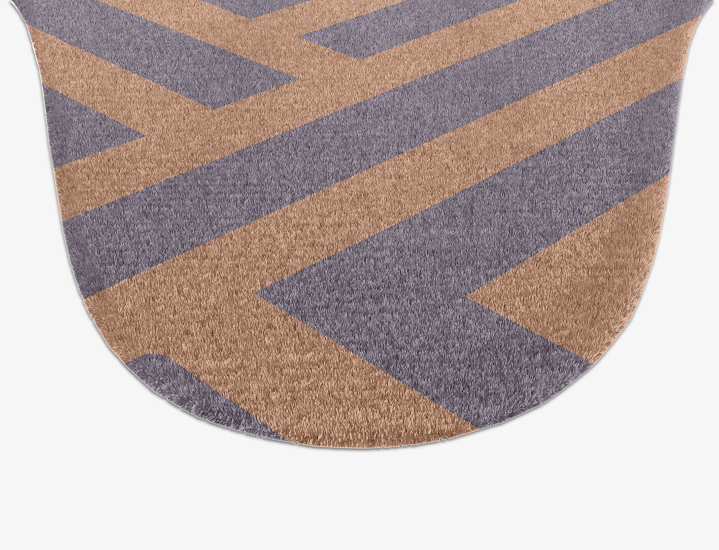 Oscar Geometric Drop Hand Knotted Tibetan Wool Custom Rug by Rug Artisan