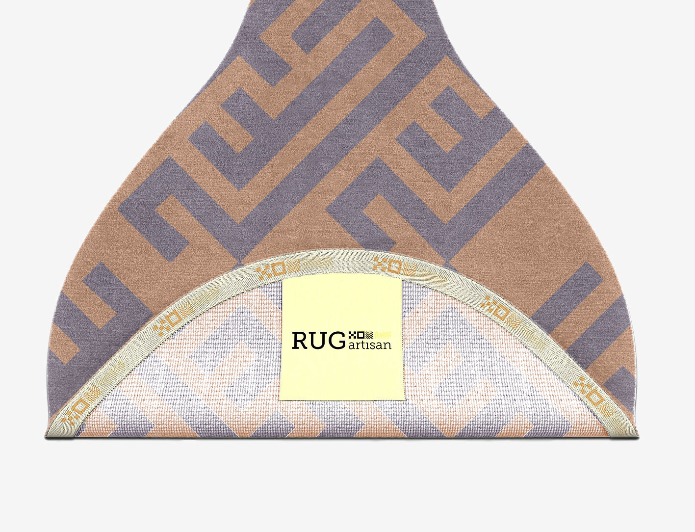 Oscar Geometric Drop Hand Knotted Tibetan Wool Custom Rug by Rug Artisan