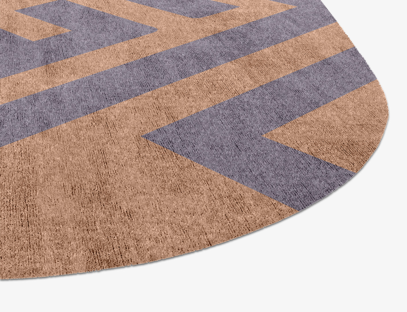 Oscar Geometric Eight Hand Knotted Bamboo Silk Custom Rug by Rug Artisan