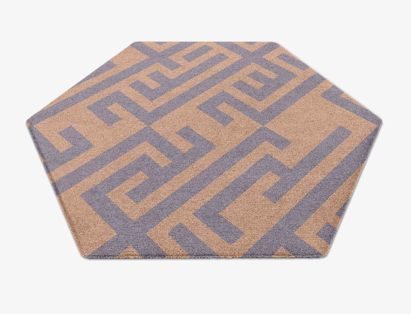 Oscar Geometric Hexagon Hand Knotted Tibetan Wool Custom Rug by Rug Artisan