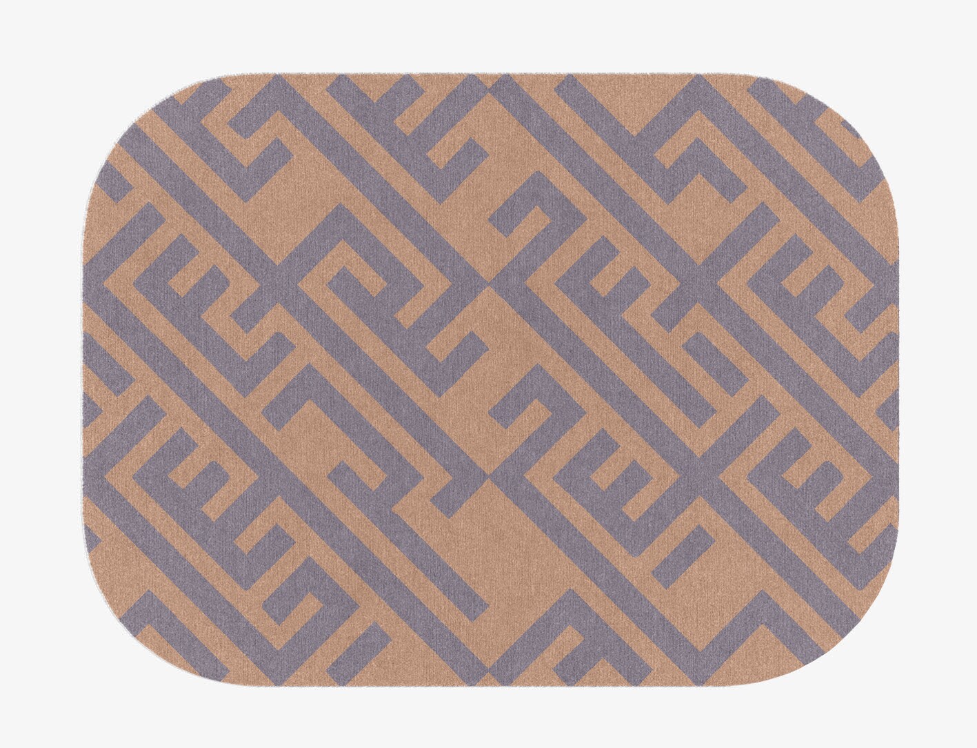 Oscar Geometric Oblong Hand Knotted Tibetan Wool Custom Rug by Rug Artisan
