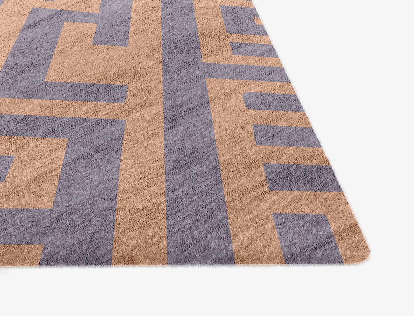 Oscar Geometric Ogee Hand Knotted Bamboo Silk Custom Rug by Rug Artisan
