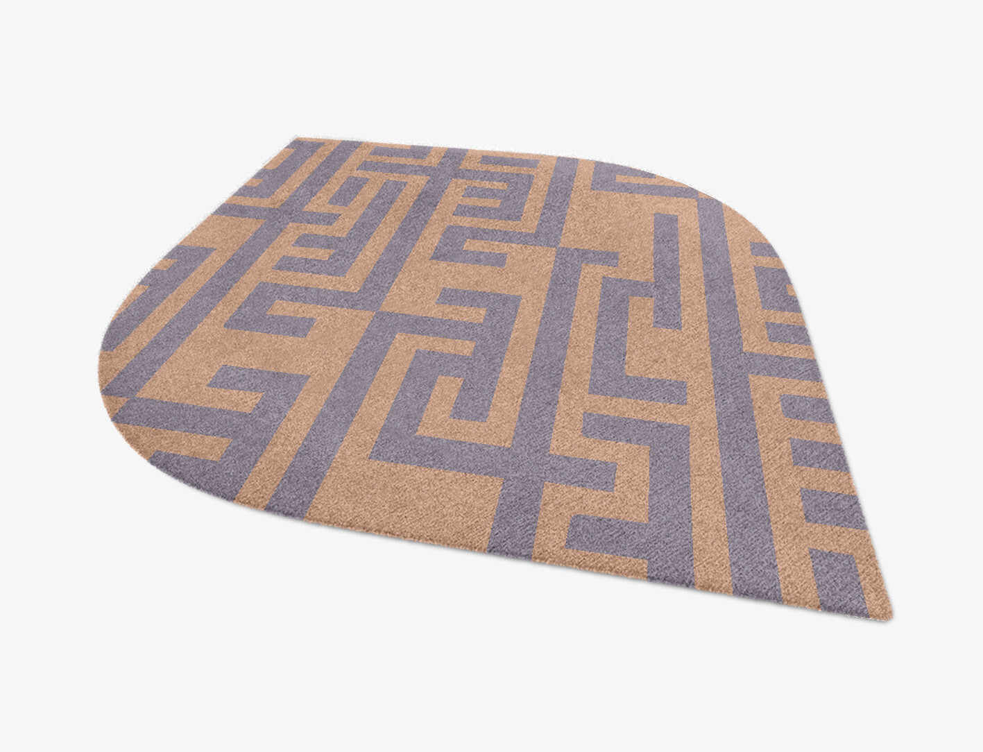 Oscar Geometric Ogee Hand Knotted Tibetan Wool Custom Rug by Rug Artisan