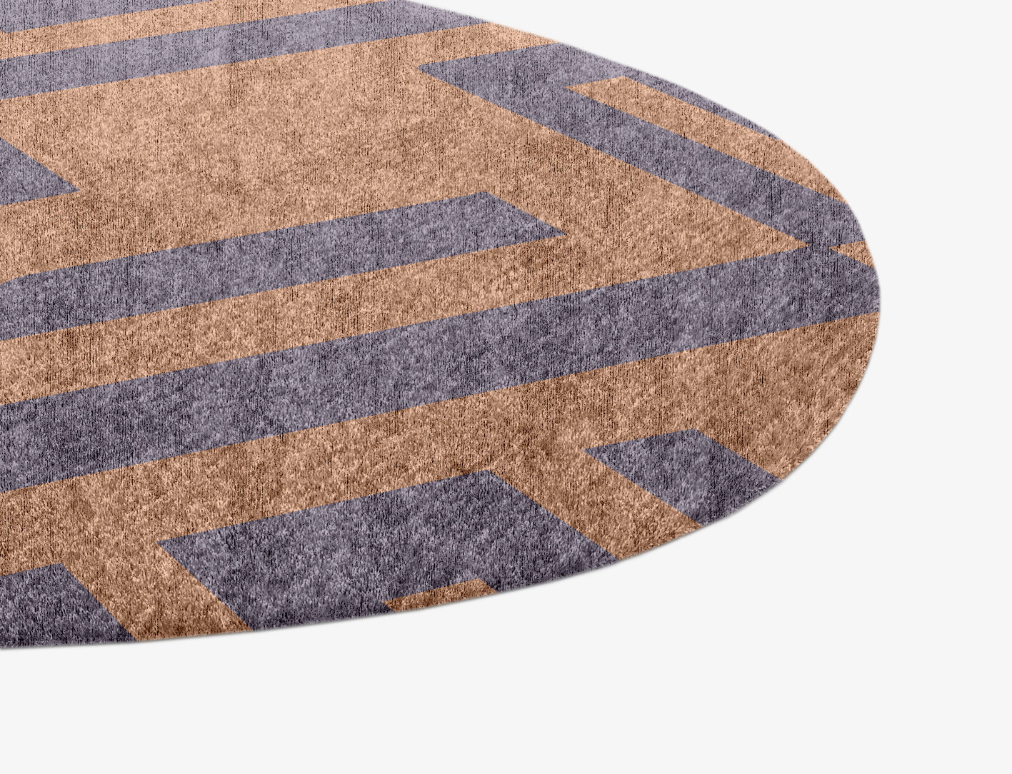 Oscar Geometric Splash Hand Knotted Bamboo Silk Custom Rug by Rug Artisan