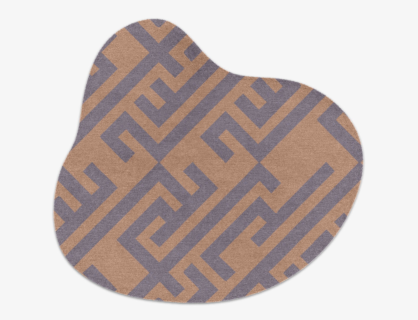 Oscar Geometric Splash Hand Knotted Tibetan Wool Custom Rug by Rug Artisan