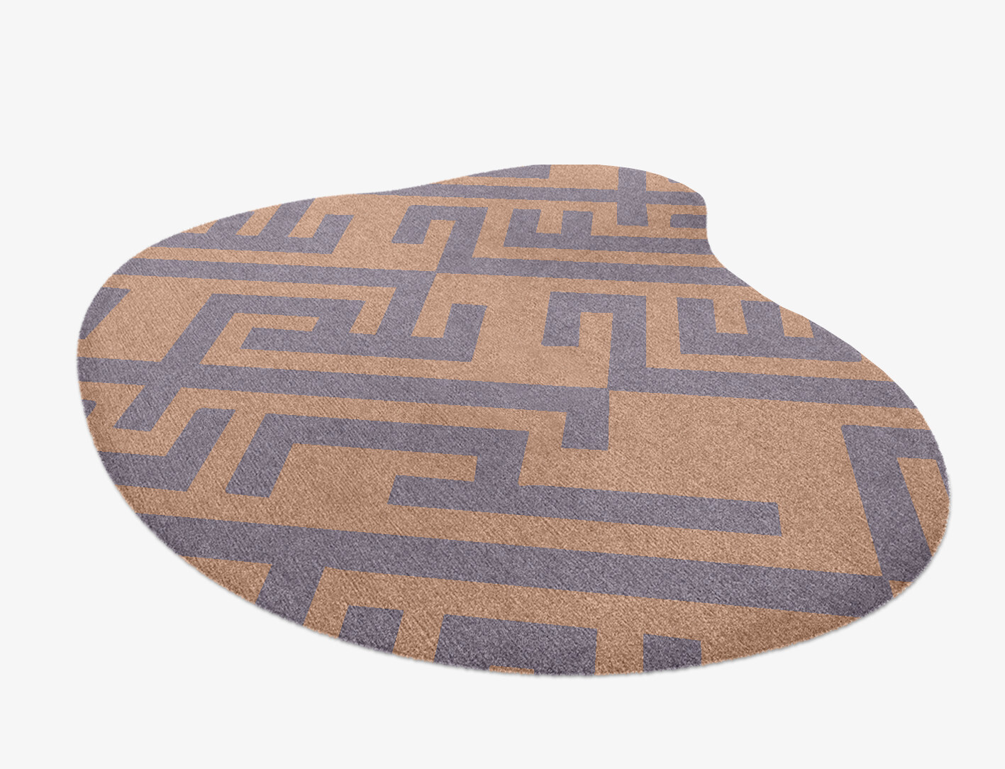 Oscar Geometric Splash Hand Knotted Tibetan Wool Custom Rug by Rug Artisan