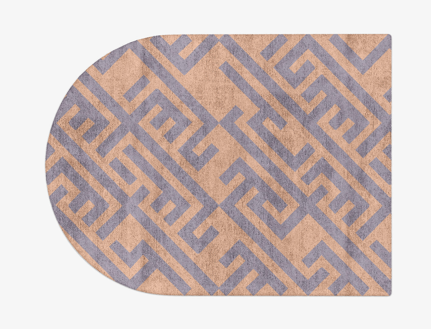 Oscar Geometric Arch Hand Tufted Bamboo Silk Custom Rug by Rug Artisan
