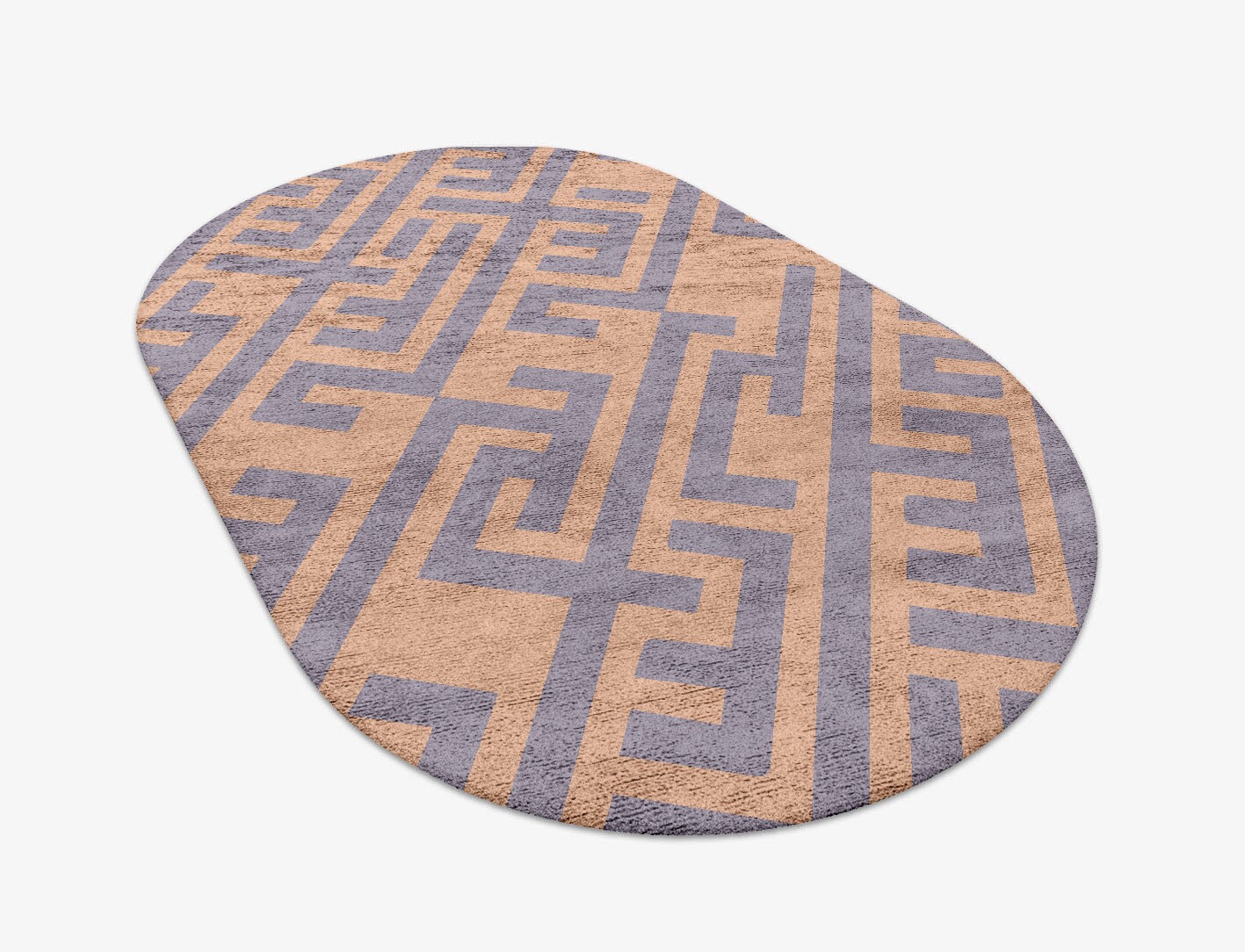 Oscar Geometric Capsule Hand Tufted Bamboo Silk Custom Rug by Rug Artisan