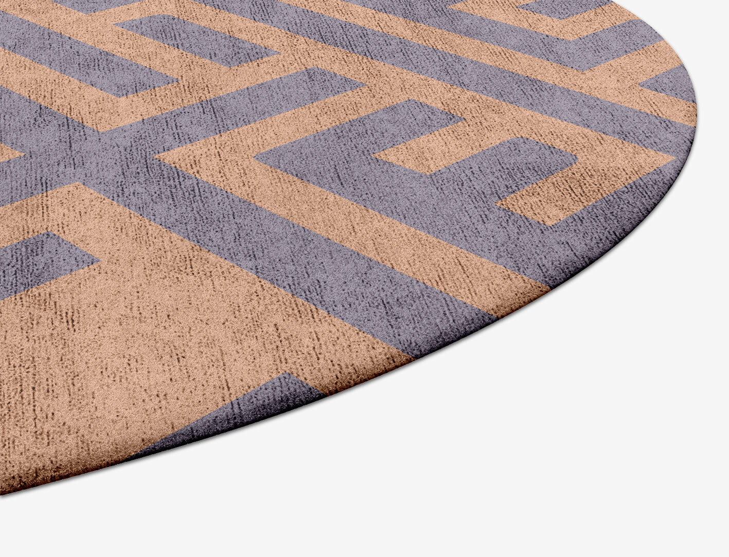 Oscar Geometric Capsule Hand Tufted Bamboo Silk Custom Rug by Rug Artisan