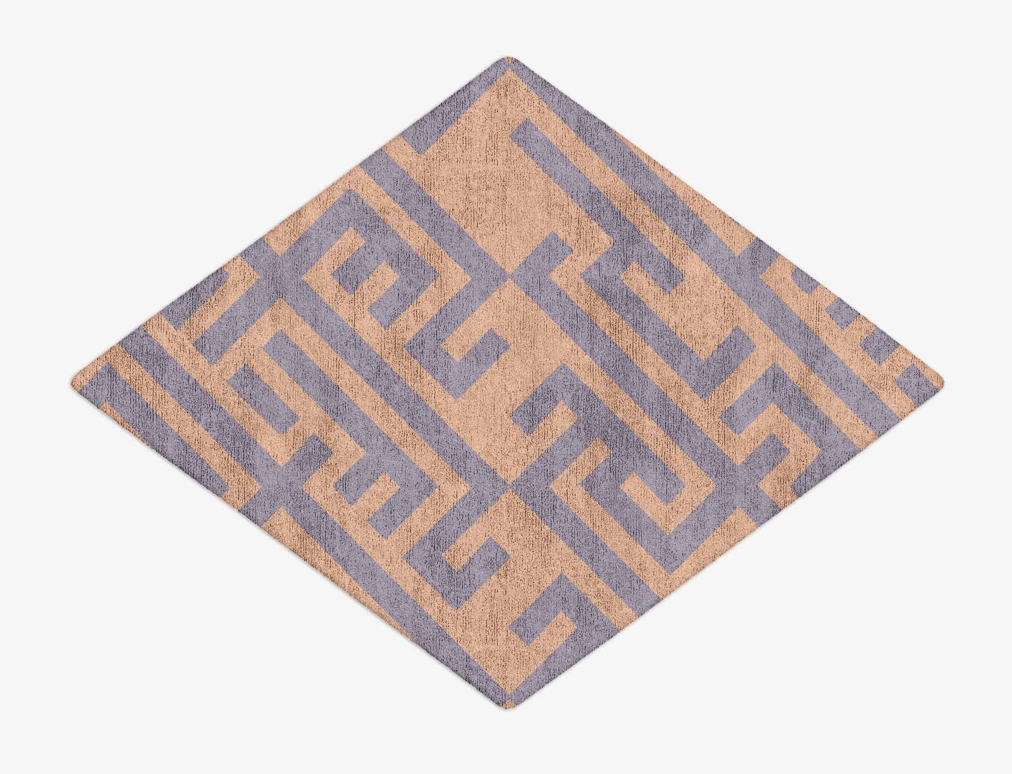 Oscar Geometric Diamond Hand Tufted Bamboo Silk Custom Rug by Rug Artisan