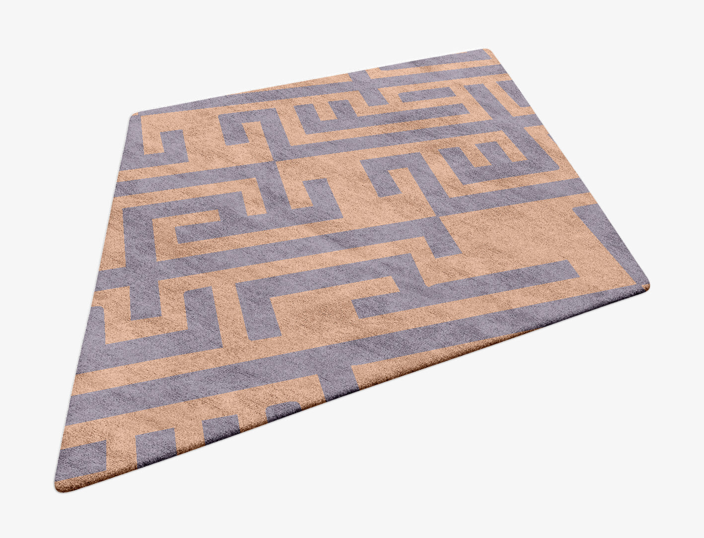 Oscar Geometric Diamond Hand Tufted Bamboo Silk Custom Rug by Rug Artisan