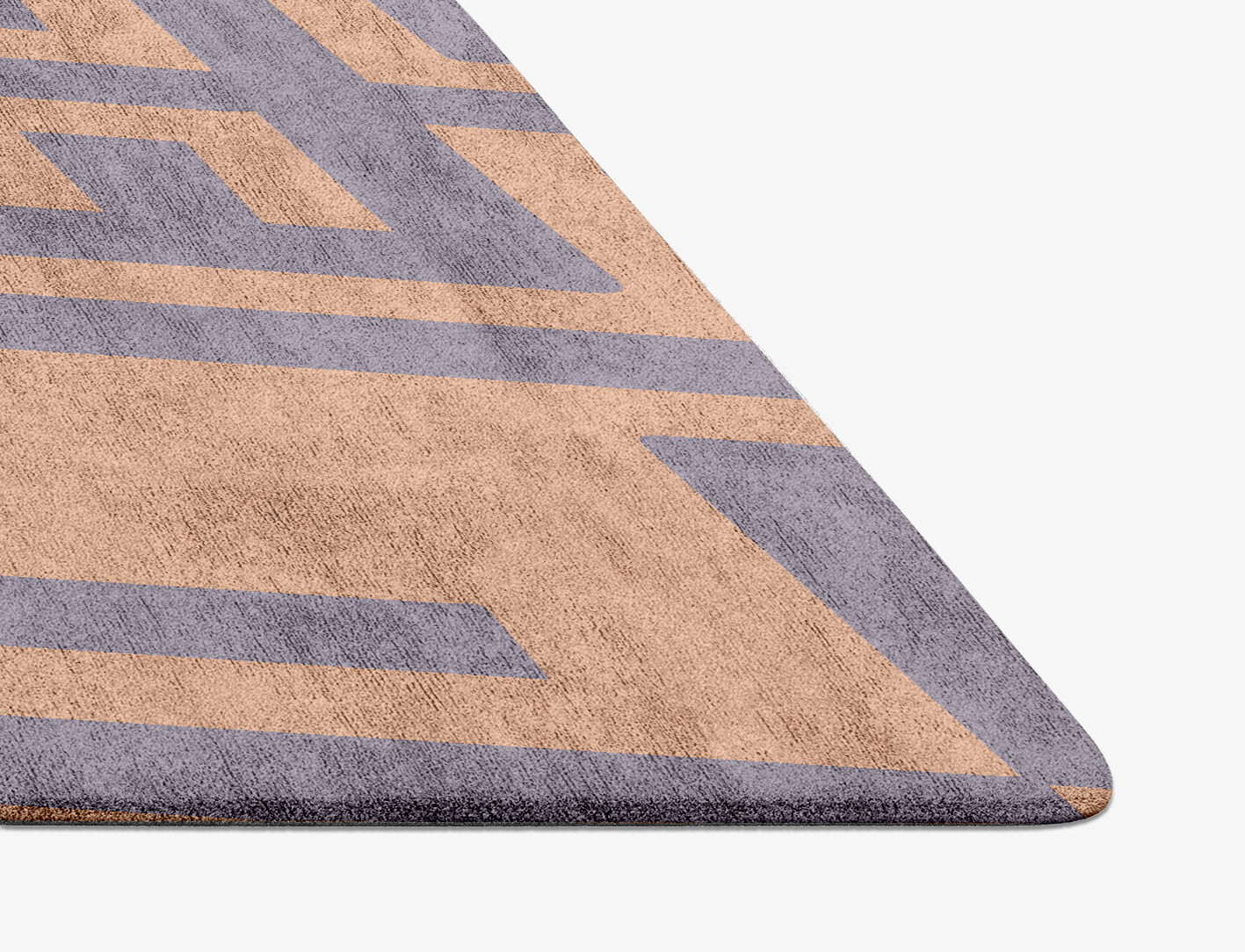 Oscar Geometric Diamond Hand Tufted Bamboo Silk Custom Rug by Rug Artisan