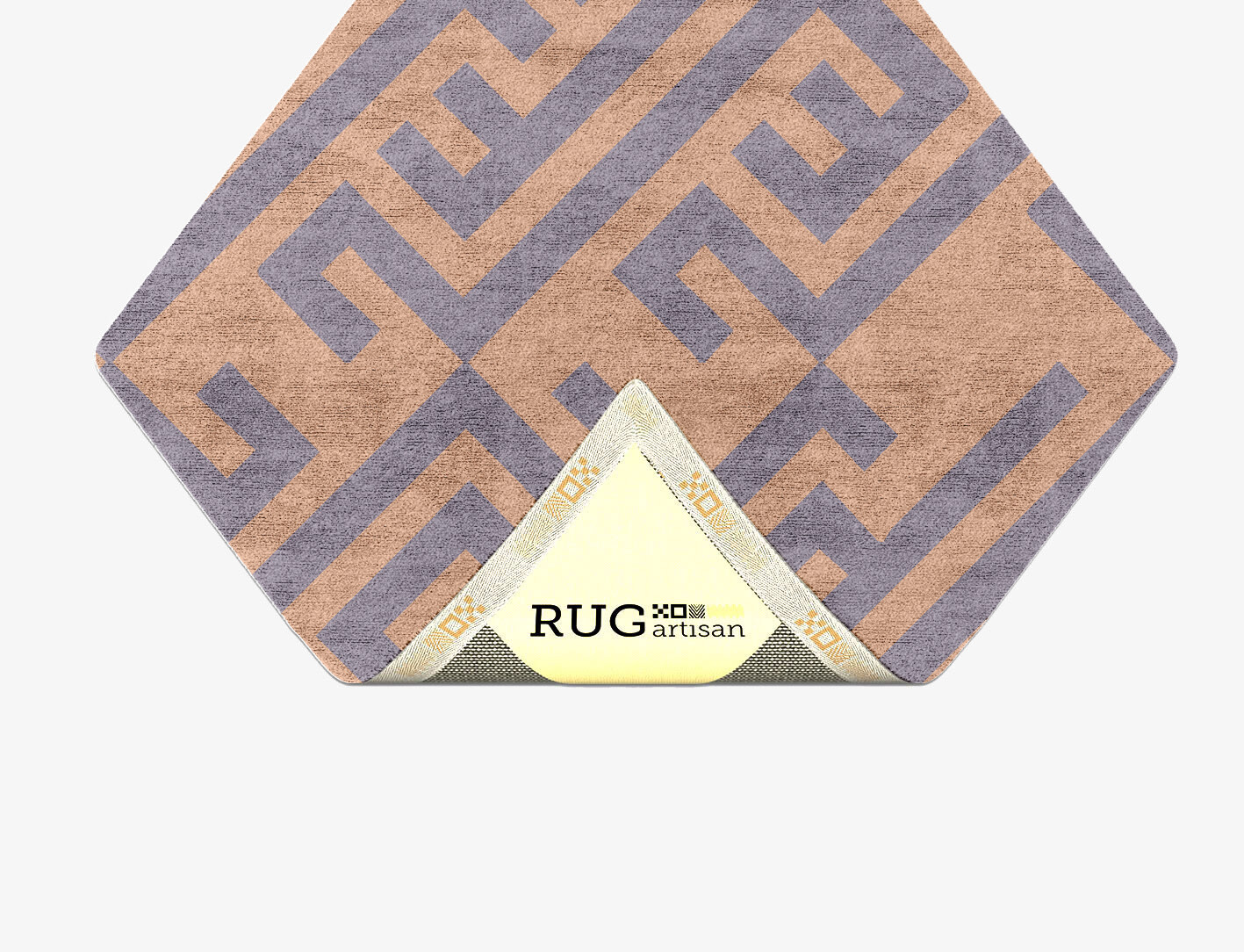 Oscar Geometric Diamond Hand Tufted Bamboo Silk Custom Rug by Rug Artisan