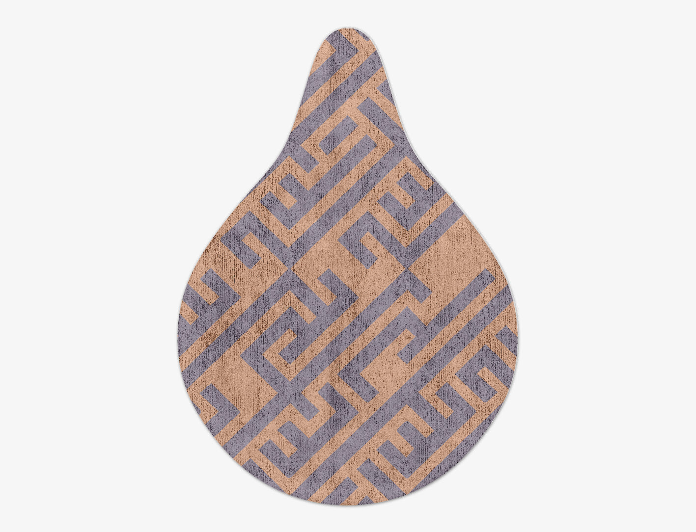 Oscar Geometric Drop Hand Tufted Bamboo Silk Custom Rug by Rug Artisan