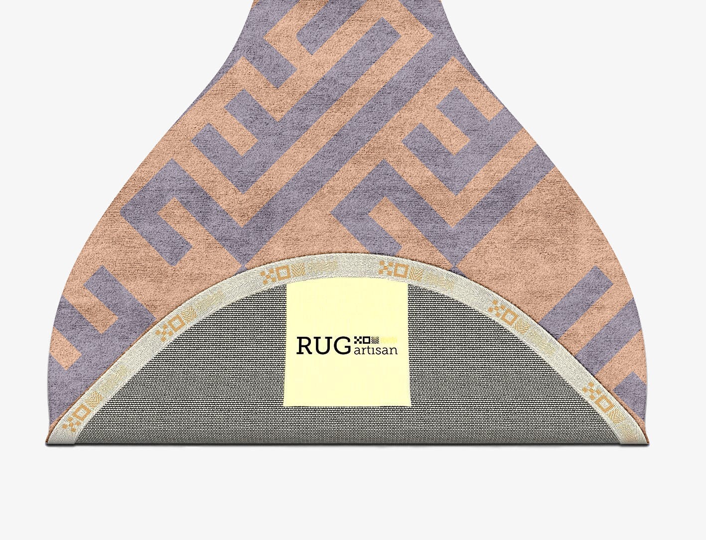 Oscar Geometric Drop Hand Tufted Bamboo Silk Custom Rug by Rug Artisan