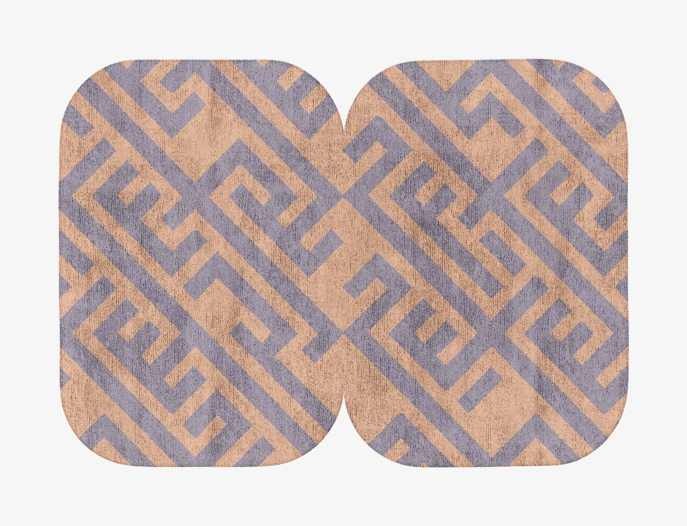 Oscar Geometric Eight Hand Tufted Bamboo Silk Custom Rug by Rug Artisan