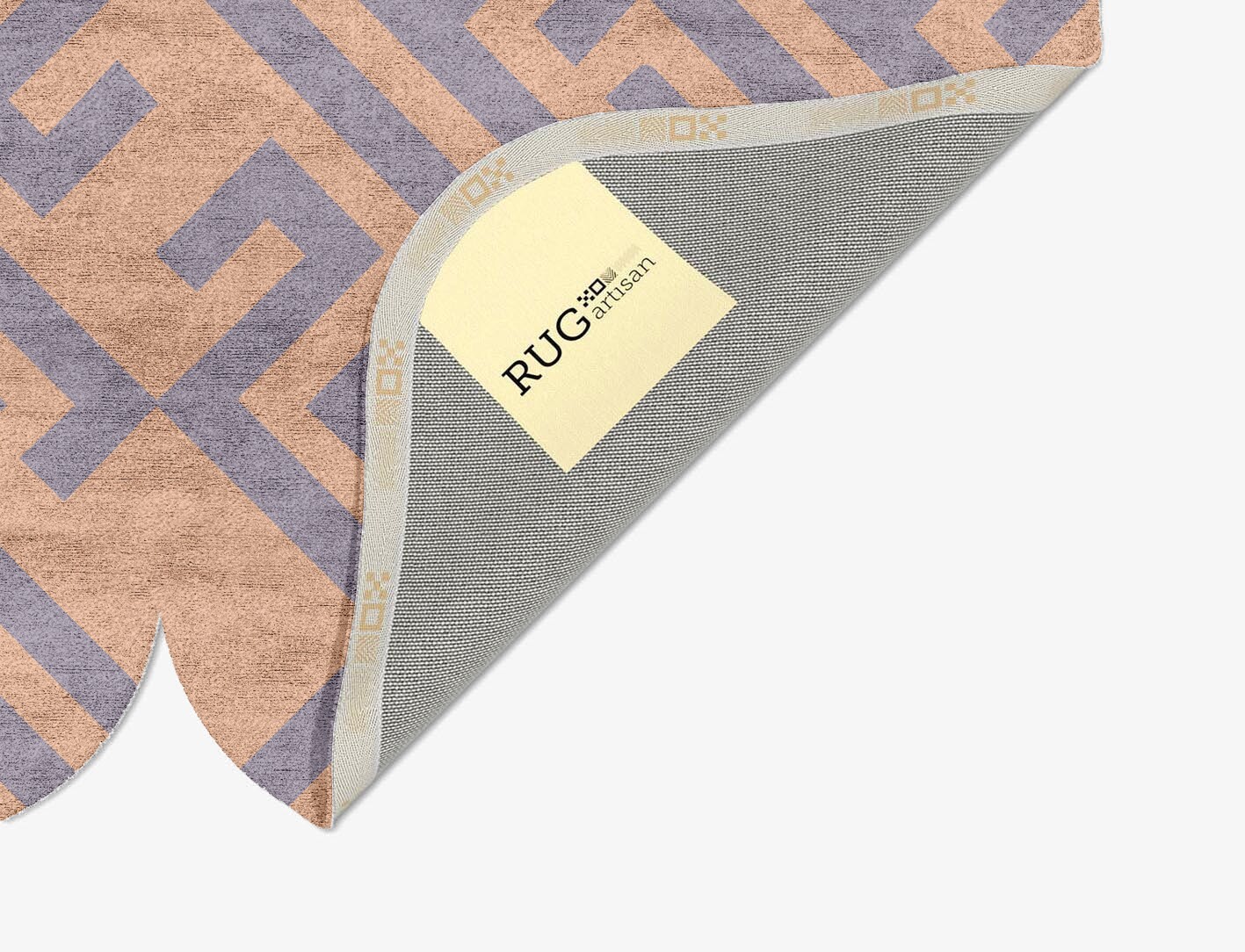 Oscar Geometric Eight Hand Tufted Bamboo Silk Custom Rug by Rug Artisan