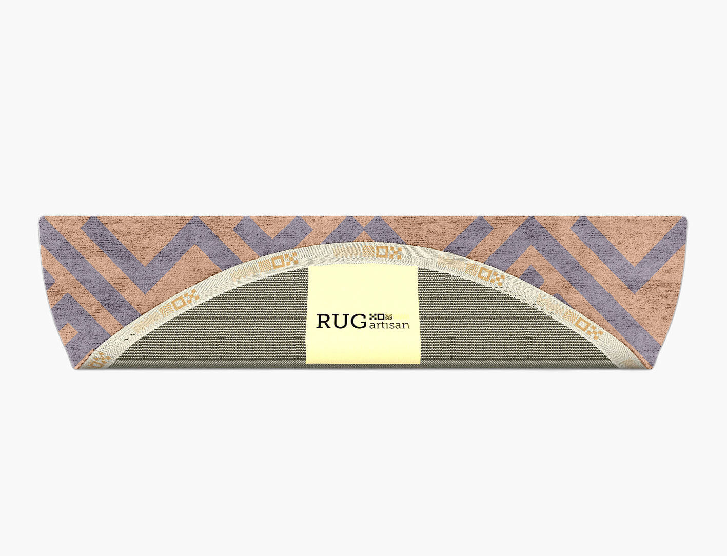 Oscar Geometric Halfmoon Hand Tufted Bamboo Silk Custom Rug by Rug Artisan