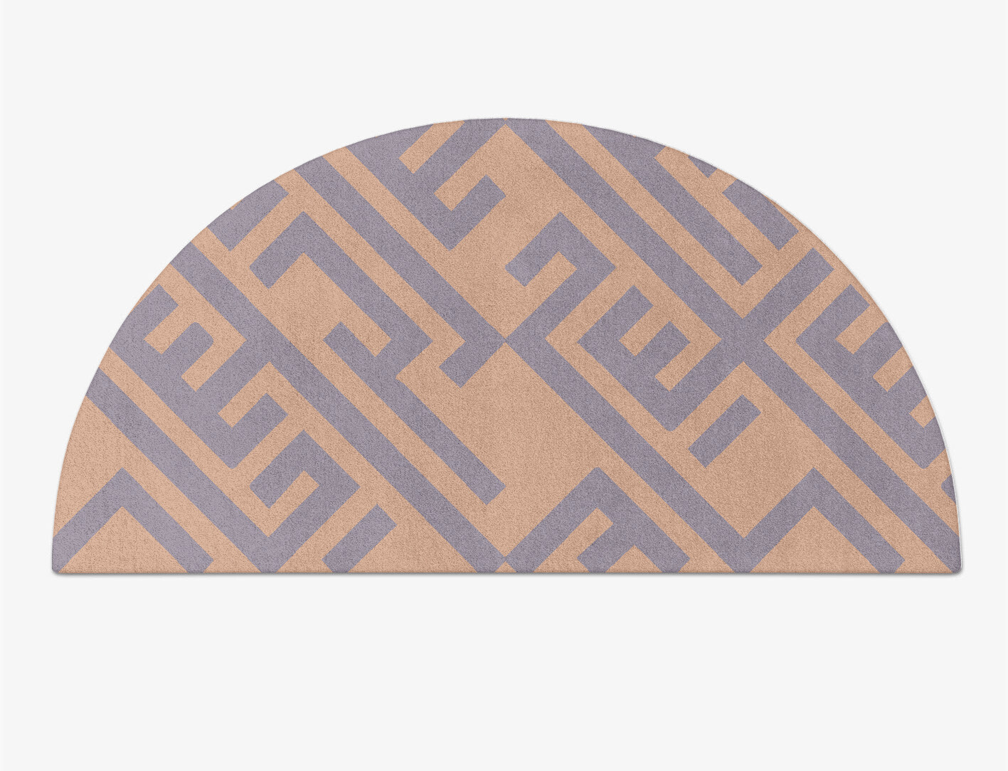 Oscar Geometric Halfmoon Hand Tufted Pure Wool Custom Rug by Rug Artisan