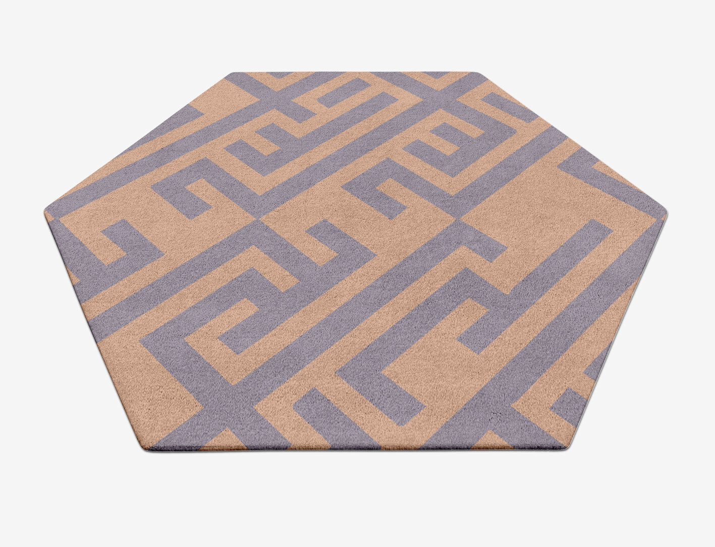 Oscar Geometric Hexagon Hand Tufted Pure Wool Custom Rug by Rug Artisan