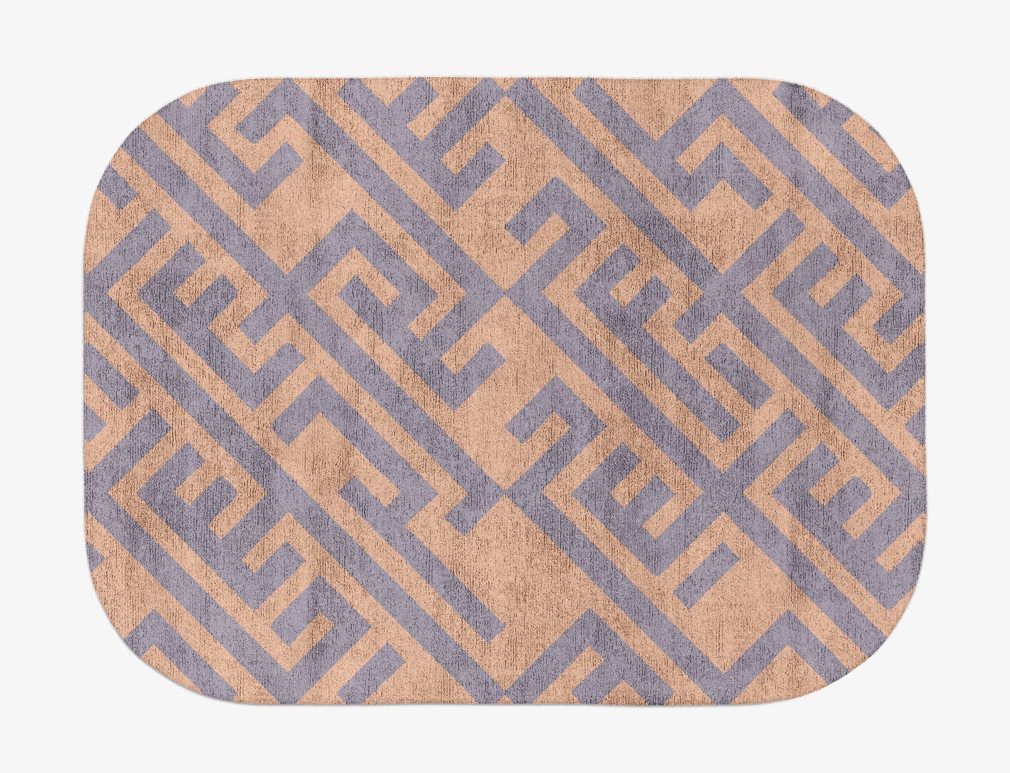Oscar Geometric Oblong Hand Tufted Bamboo Silk Custom Rug by Rug Artisan