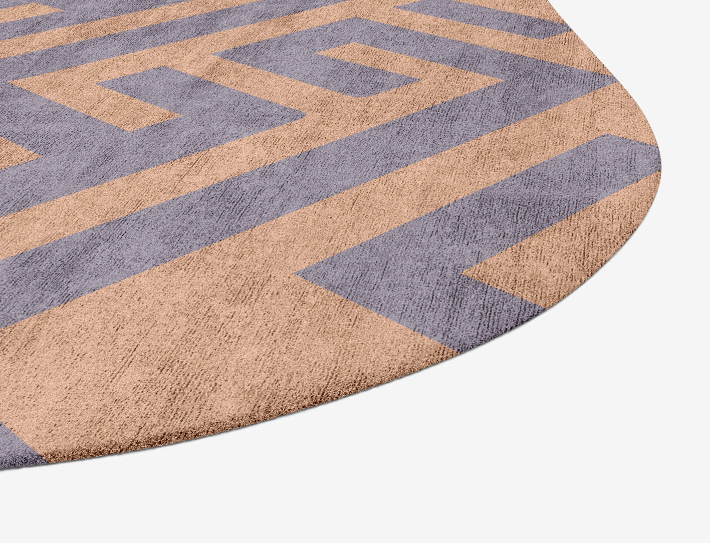 Oscar Geometric Oblong Hand Tufted Bamboo Silk Custom Rug by Rug Artisan
