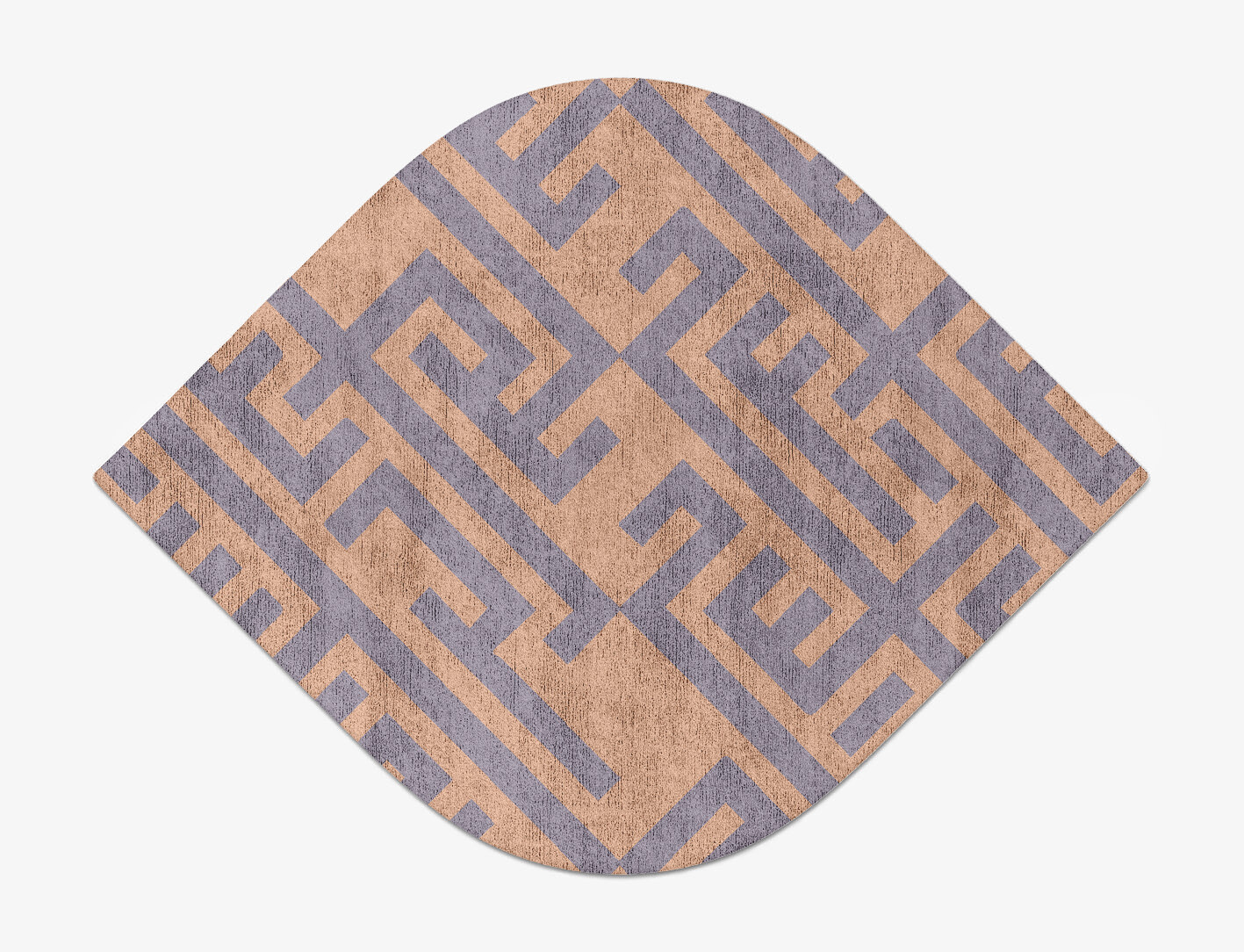 Oscar Geometric Ogee Hand Tufted Bamboo Silk Custom Rug by Rug Artisan