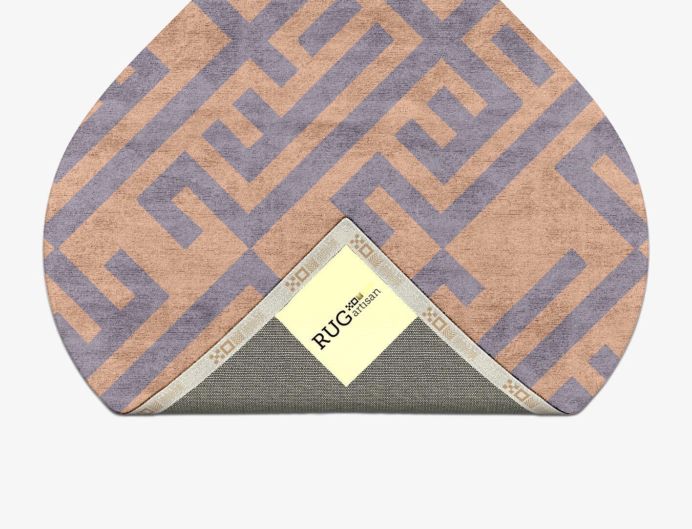 Oscar Geometric Ogee Hand Tufted Bamboo Silk Custom Rug by Rug Artisan
