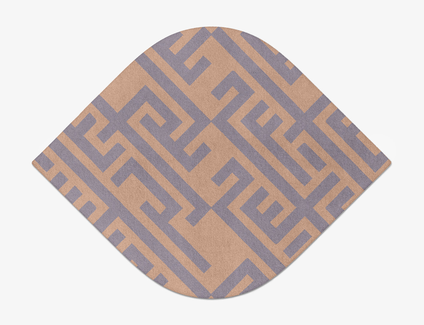 Oscar Geometric Ogee Hand Tufted Pure Wool Custom Rug by Rug Artisan