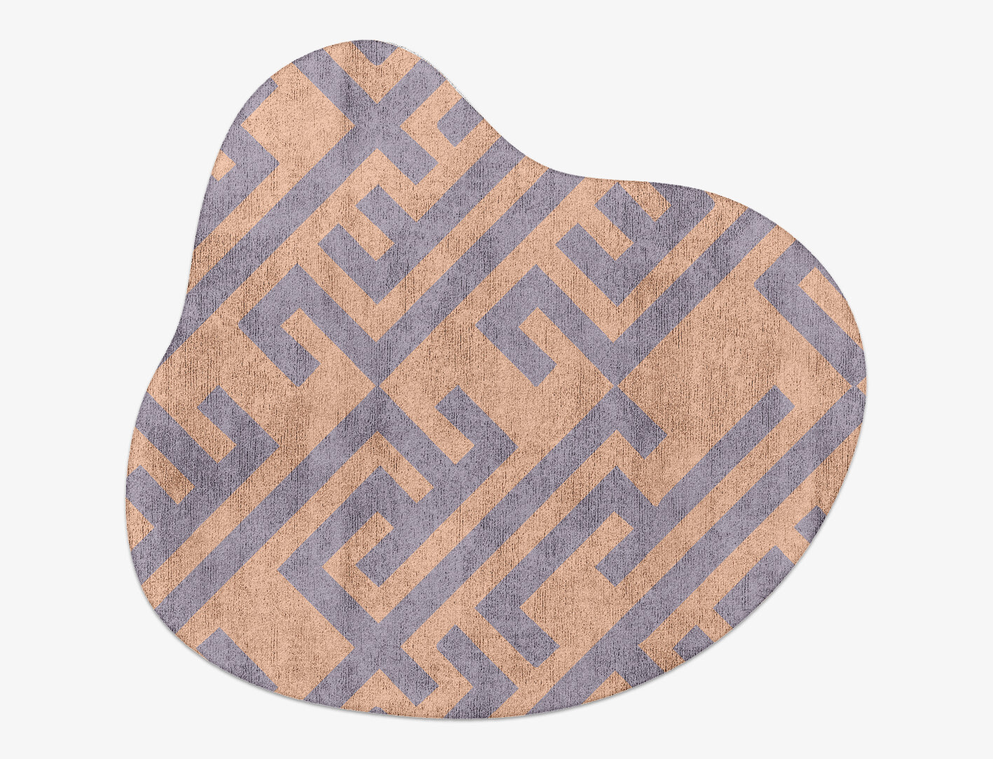 Oscar Geometric Splash Hand Tufted Bamboo Silk Custom Rug by Rug Artisan