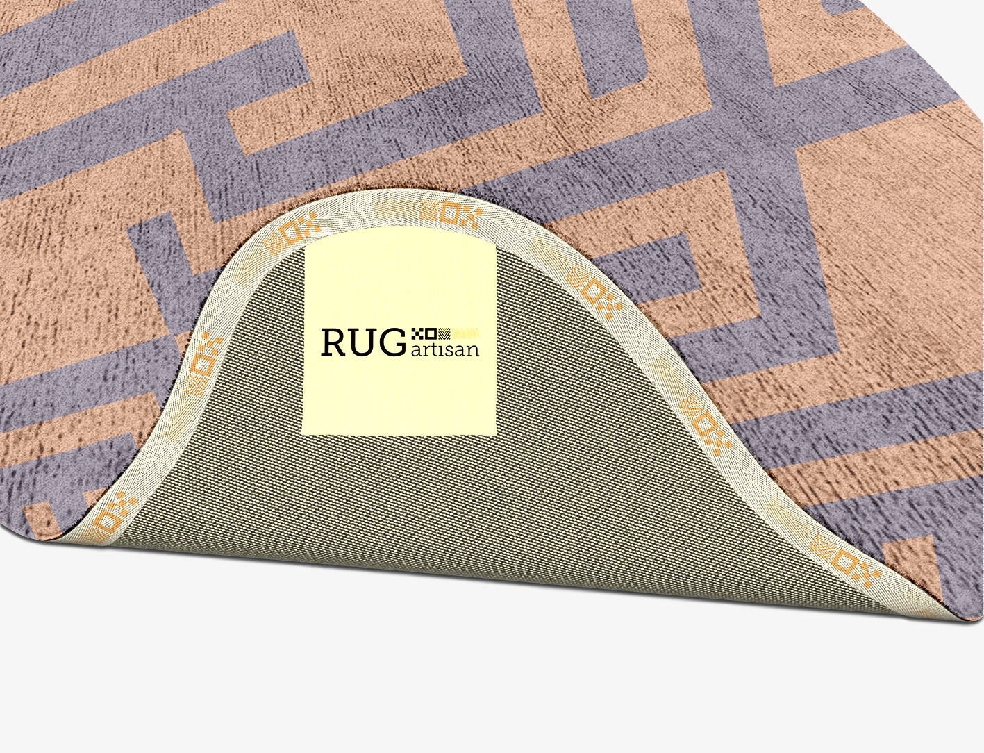 Oscar Geometric Splash Hand Tufted Bamboo Silk Custom Rug by Rug Artisan