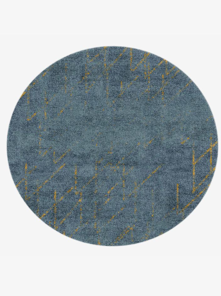 Oura  Round Hand Knotted Bamboo Silk Custom Rug by Rug Artisan