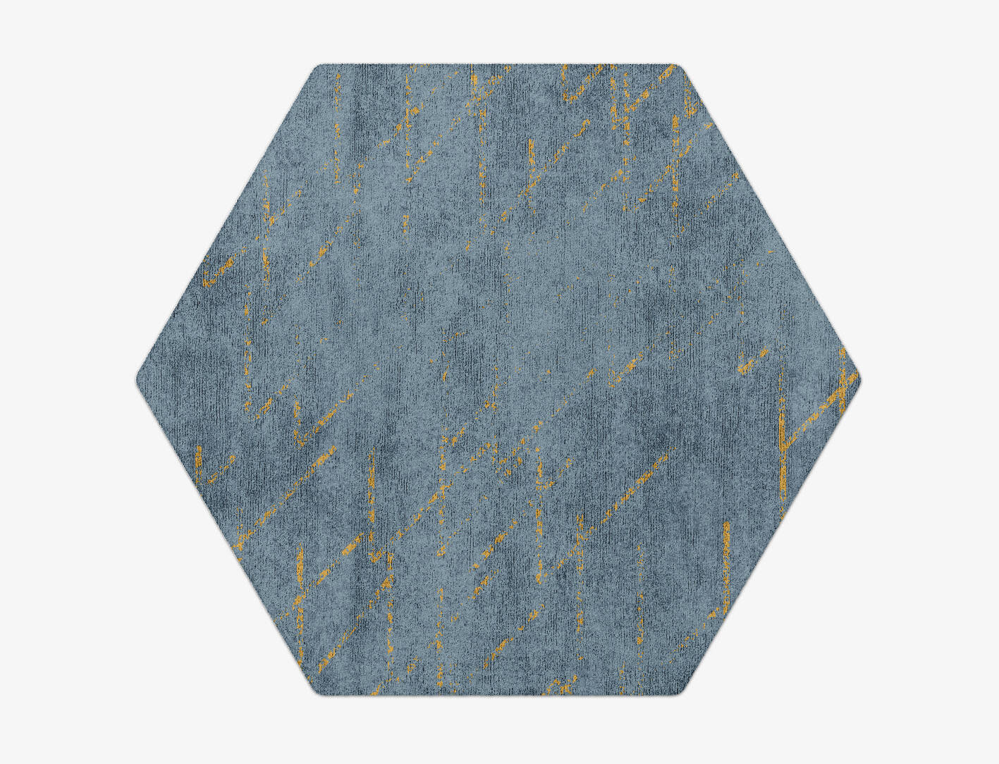 Oura  Hexagon Hand Tufted Bamboo Silk Custom Rug by Rug Artisan