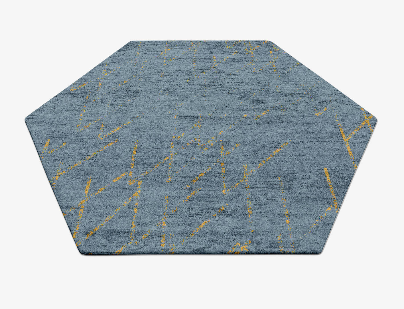 Oura  Hexagon Hand Tufted Bamboo Silk Custom Rug by Rug Artisan