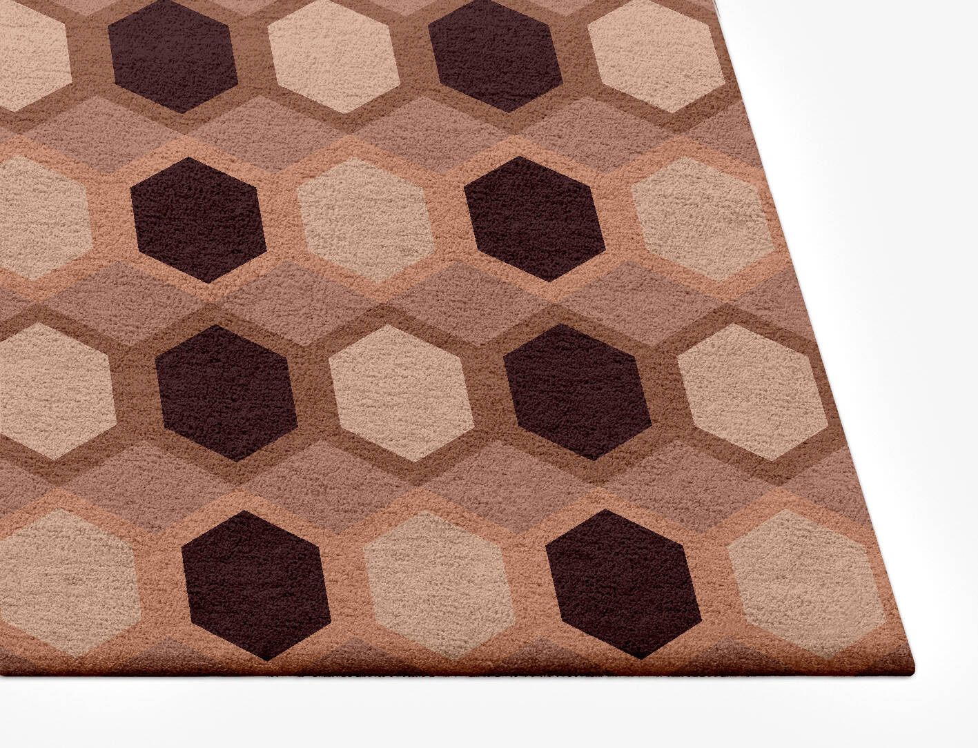 Outlined Modern Geometrics Rectangle Hand Tufted Pure Wool Custom Rug by Rug Artisan
