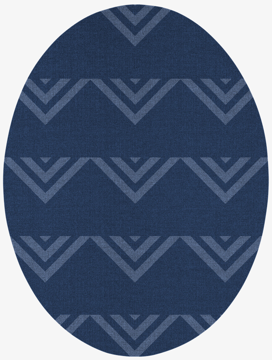 Ovid Minimalist Oval Flatweave New Zealand Wool Custom Rug by Rug Artisan