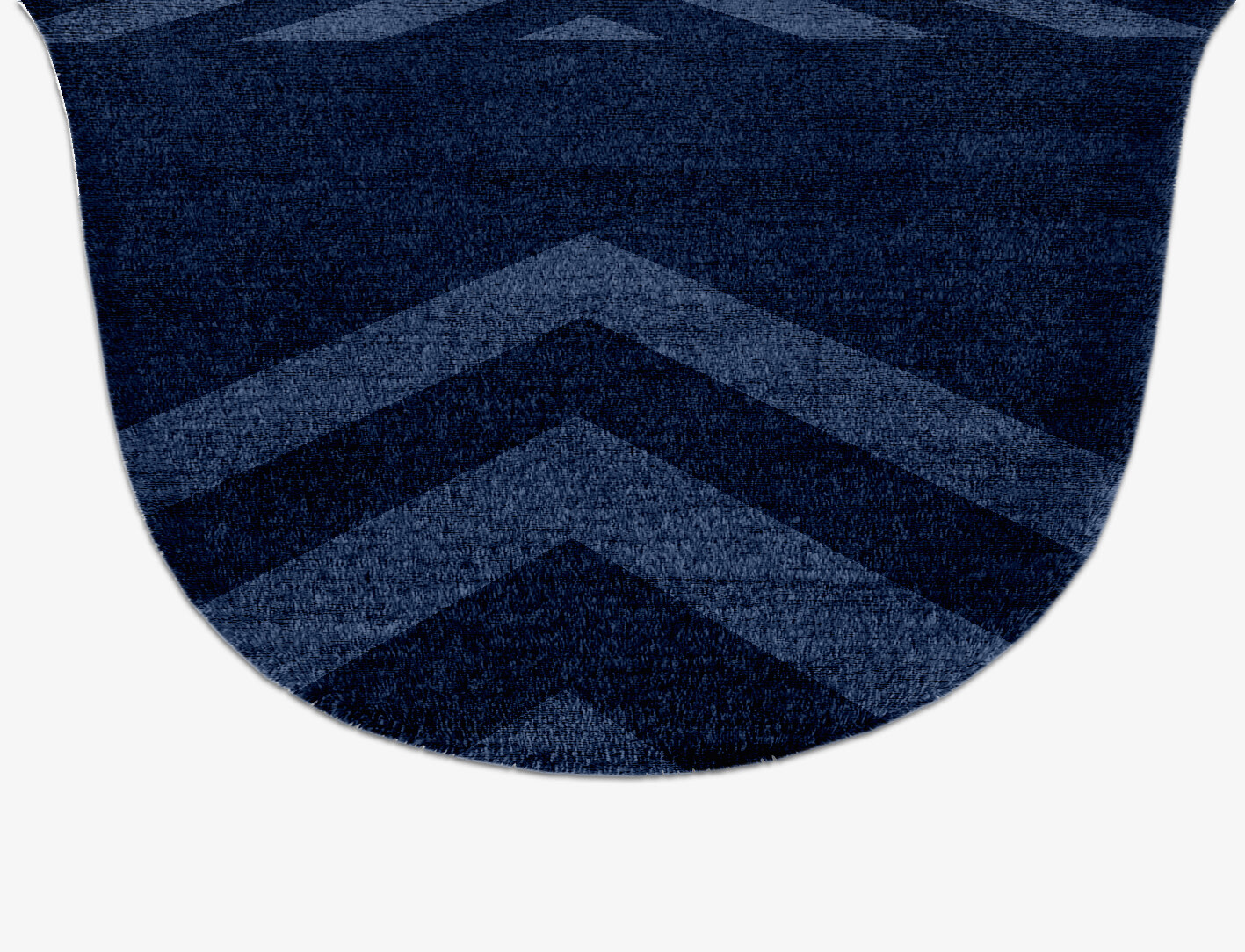 Ovid Minimalist Drop Hand Knotted Bamboo Silk Custom Rug by Rug Artisan
