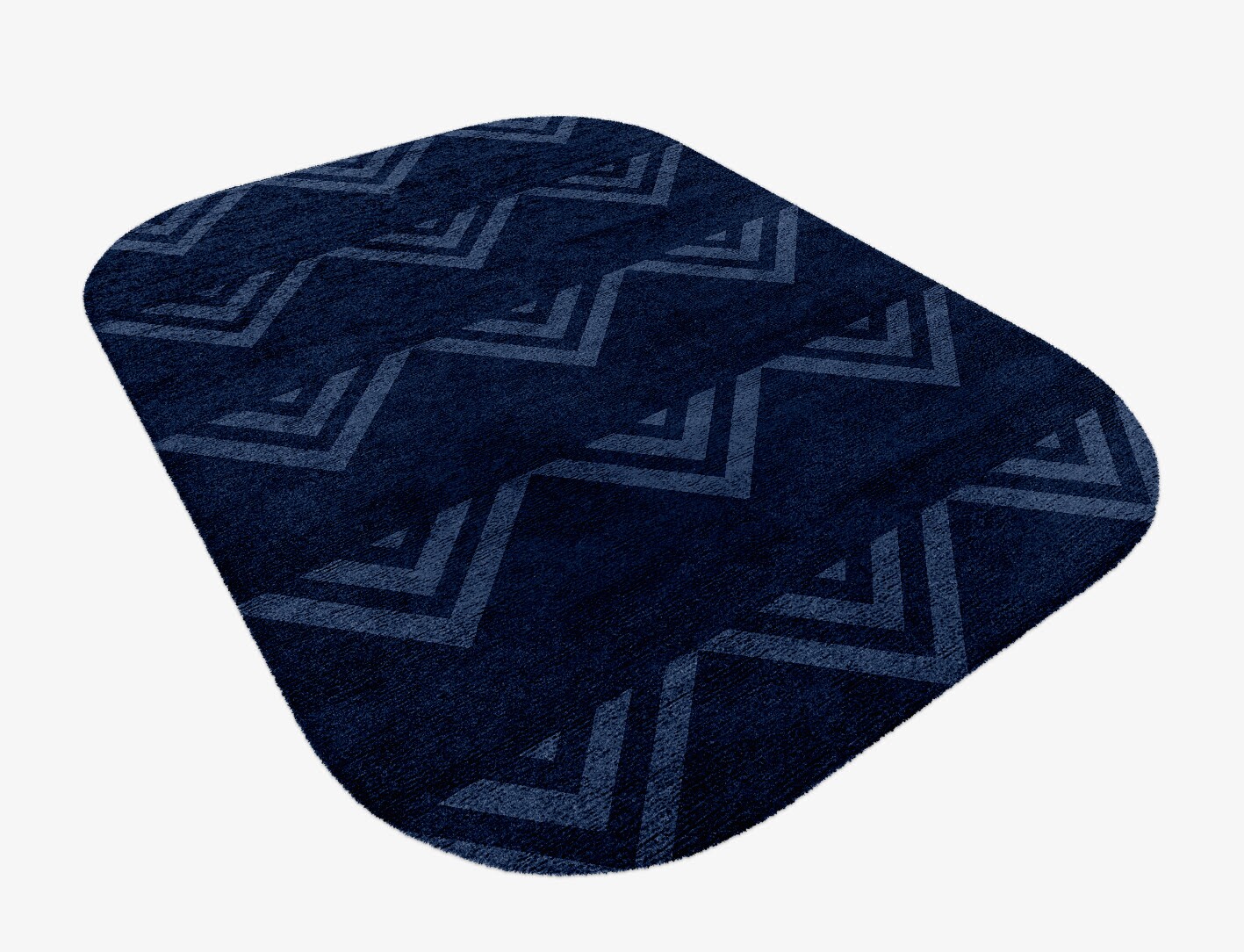 Ovid Minimalist Oblong Hand Knotted Bamboo Silk Custom Rug by Rug Artisan
