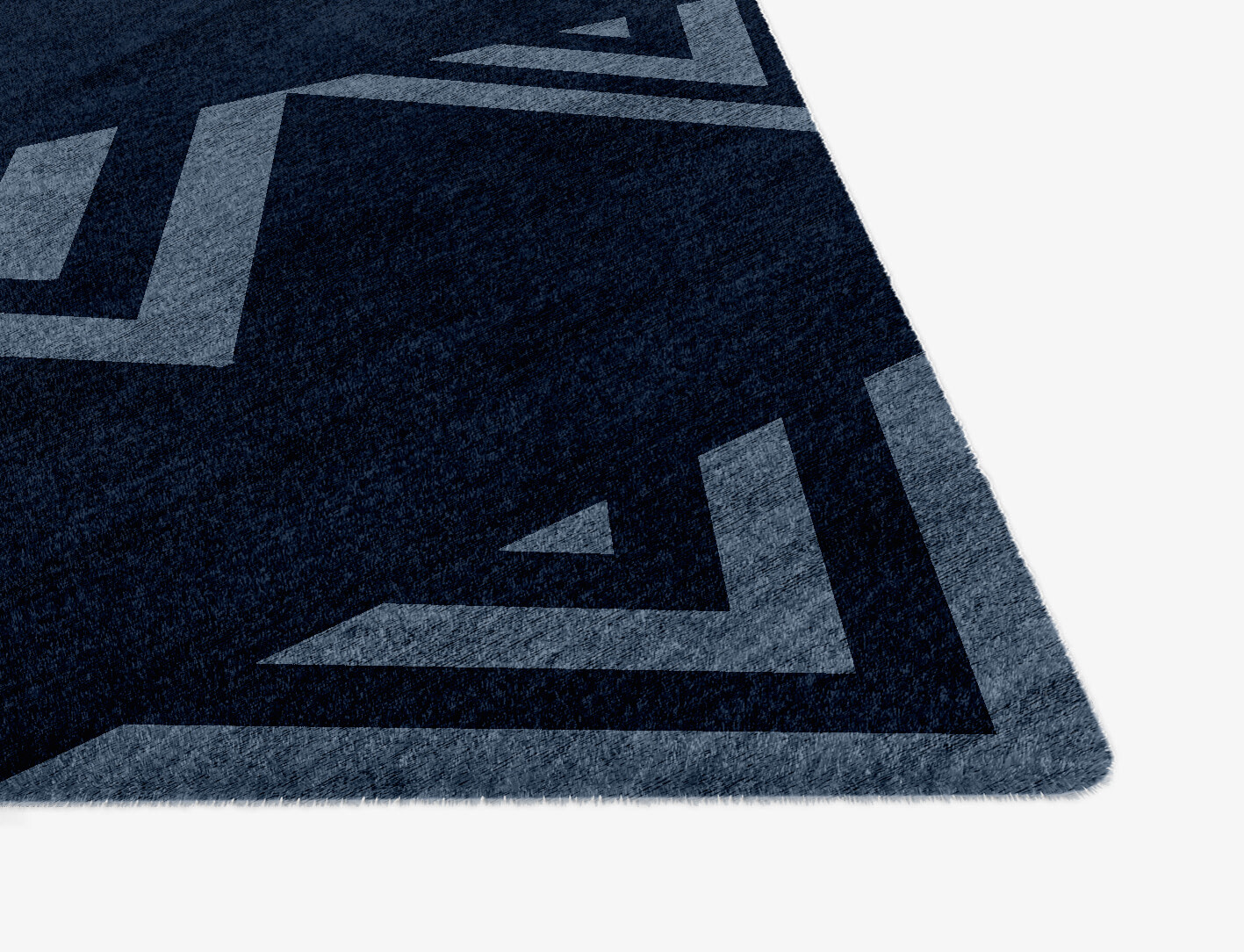 Ovid Minimalist Ogee Hand Knotted Bamboo Silk Custom Rug by Rug Artisan