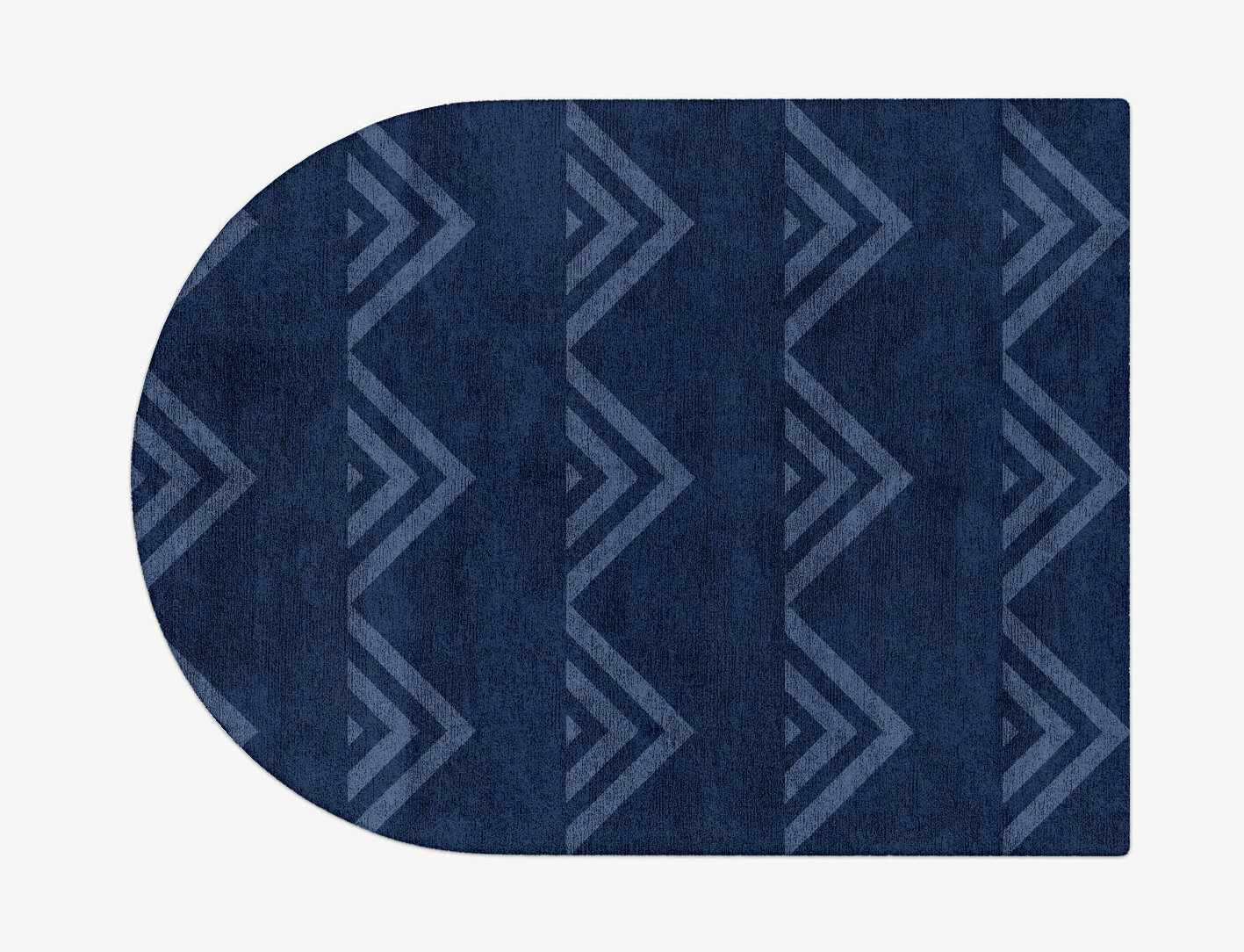 Ovid Minimalist Arch Hand Tufted Bamboo Silk Custom Rug by Rug Artisan