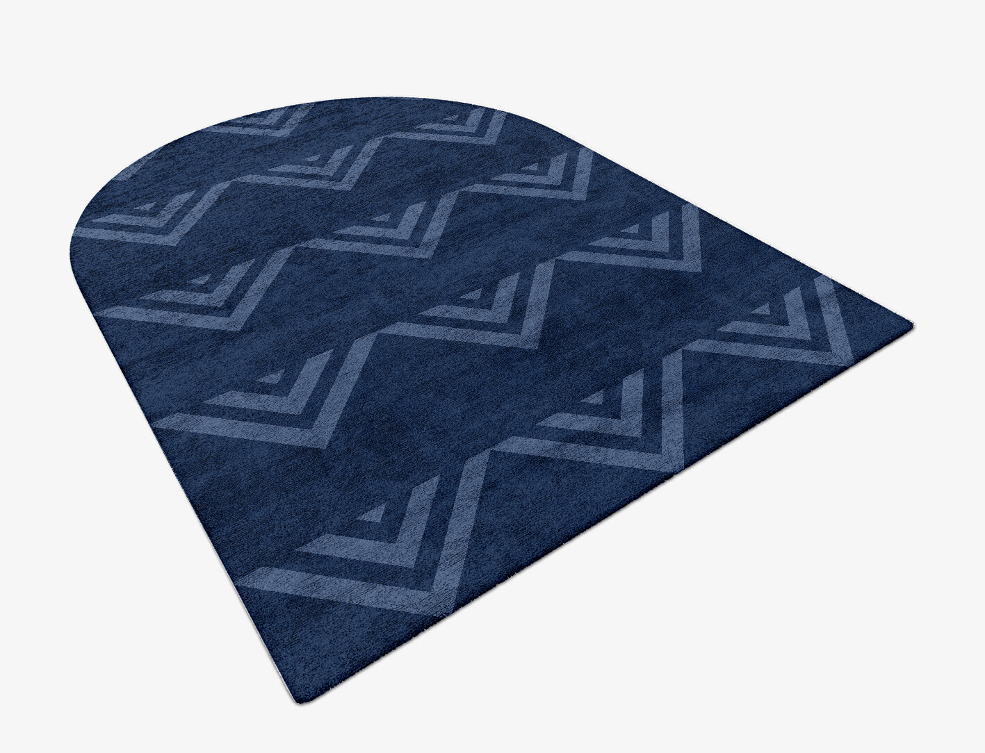 Ovid Minimalist Arch Hand Tufted Bamboo Silk Custom Rug by Rug Artisan