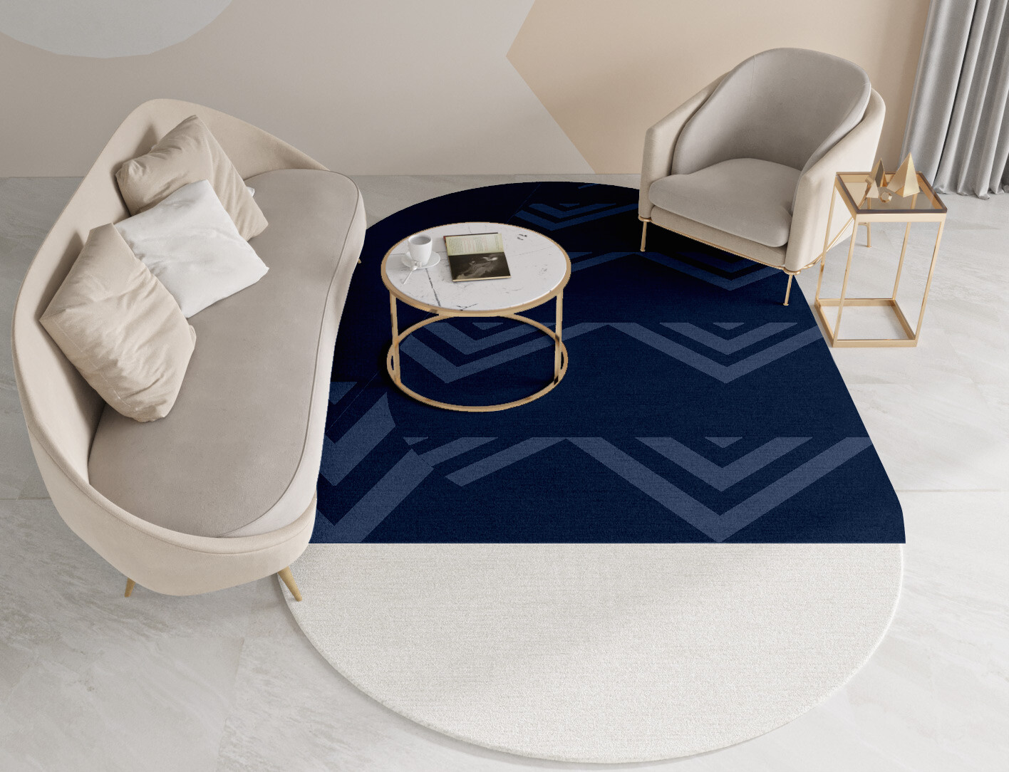 Ovid Minimalist Capsule Hand Tufted Pure Wool Custom Rug by Rug Artisan