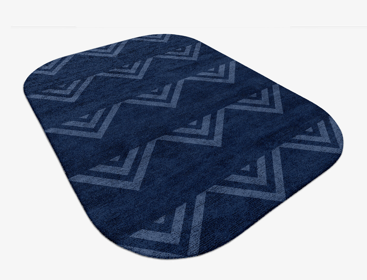Ovid Minimalist Oblong Hand Tufted Bamboo Silk Custom Rug by Rug Artisan