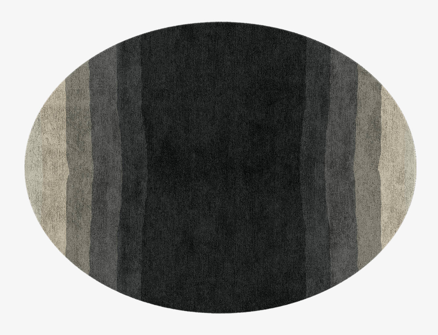 Oxford Gradation Oval Hand Knotted Bamboo Silk Custom Rug by Rug Artisan