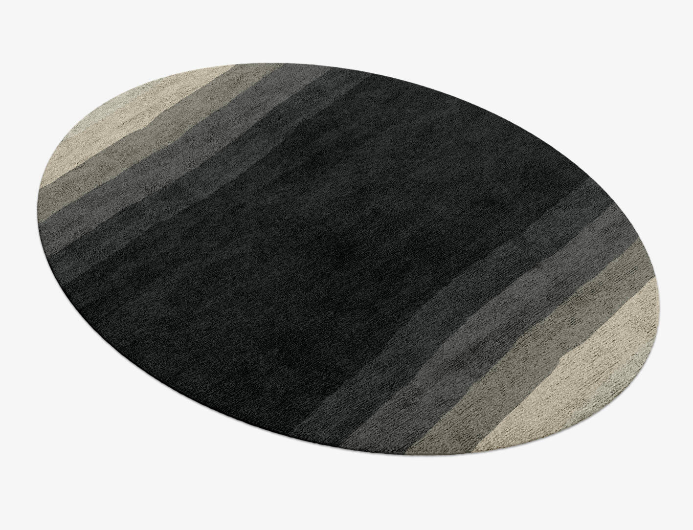 Oxford Gradation Oval Hand Knotted Bamboo Silk Custom Rug by Rug Artisan