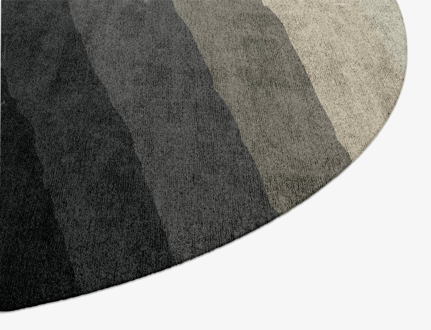 Oxford Gradation Oval Hand Knotted Bamboo Silk Custom Rug by Rug Artisan