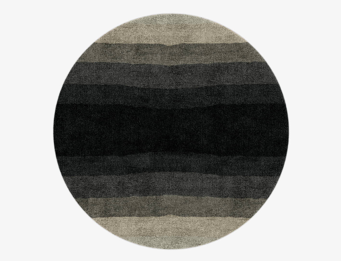 Oxford Gradation Round Hand Knotted Bamboo Silk Custom Rug by Rug Artisan
