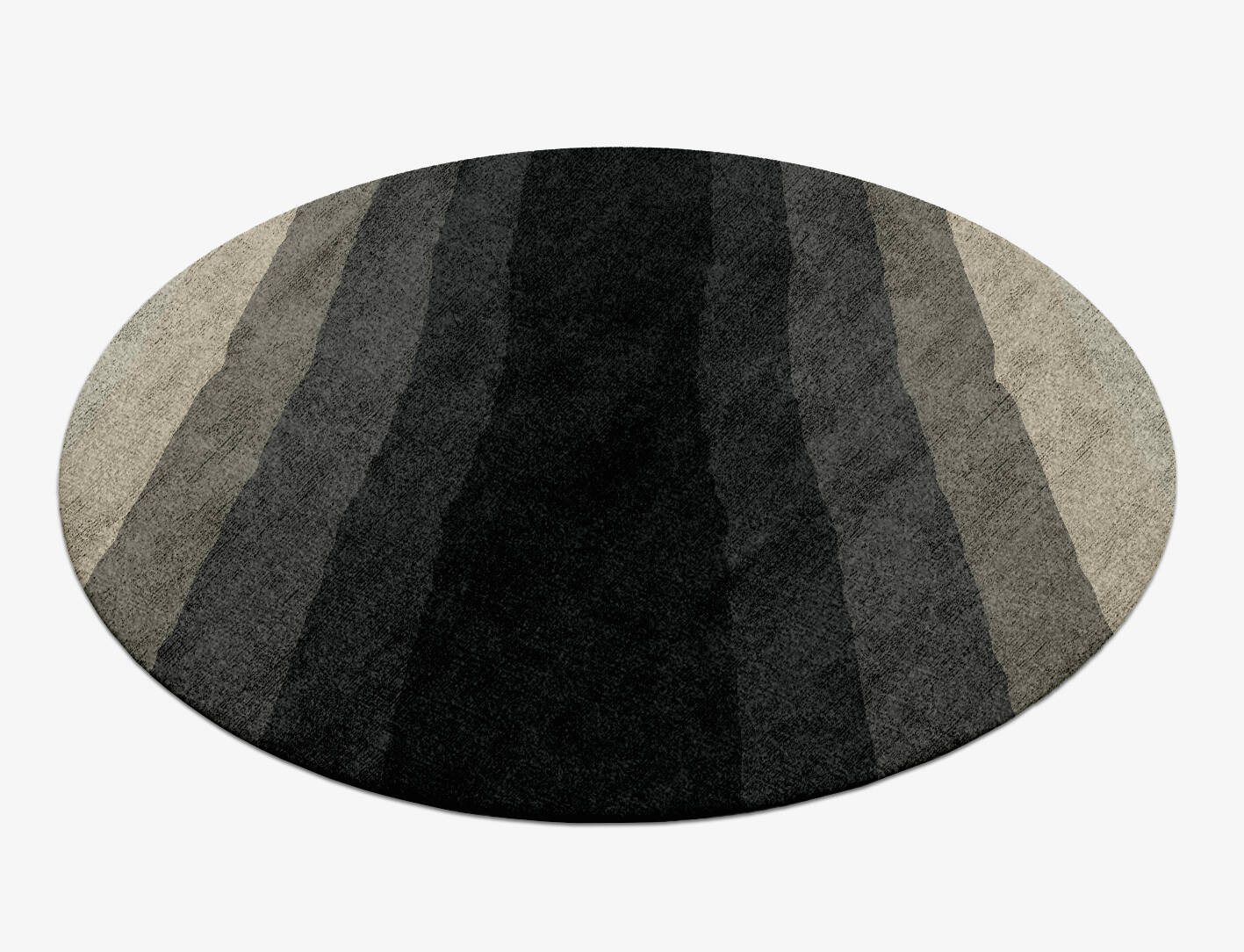 Oxford Gradation Round Hand Knotted Bamboo Silk Custom Rug by Rug Artisan