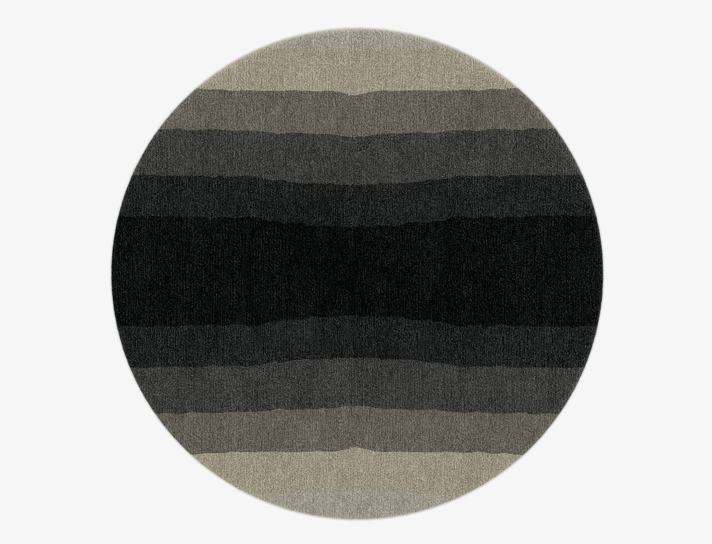 Oxford Gradation Round Hand Knotted Tibetan Wool Custom Rug by Rug Artisan